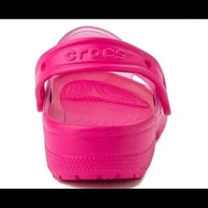 NWT CROCS Classic Translucent Clog for Men & Women - Candy Pink Crocs Unisex Classic Translucent Clog CANDY PINK Mens 11 | eBay main image 4